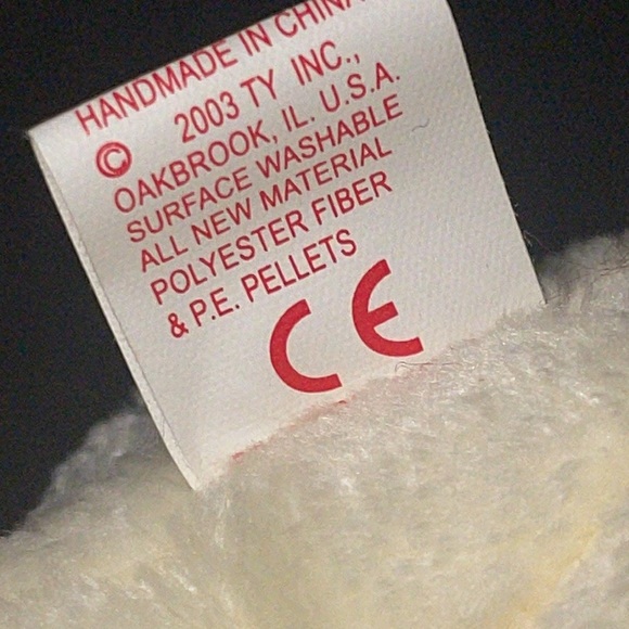 TY Marshall Beanie Baby NWT cream color with black mane DOB: 2-26-2004 - Picture 12 of 12